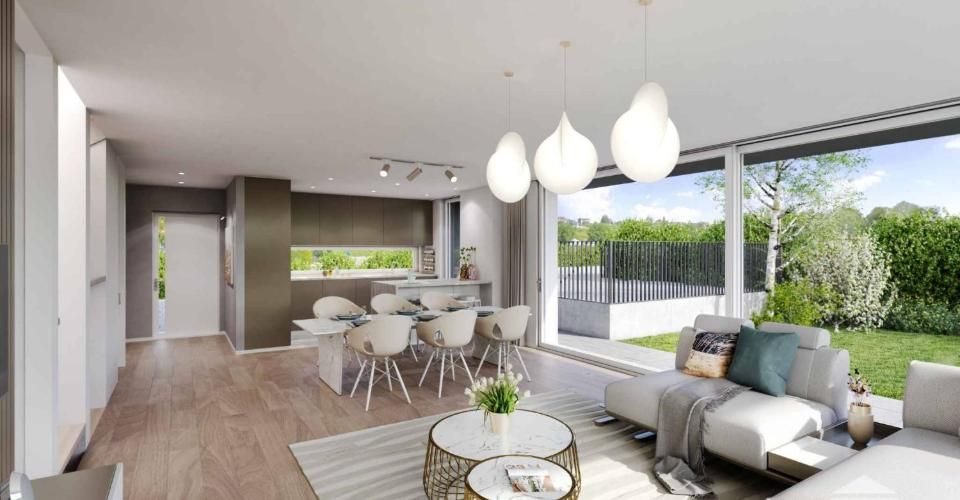 Projet de deux villas jumelles à deux pas du Léman VILLA A - Maison jumelée 5.5 pièces - image - 3
