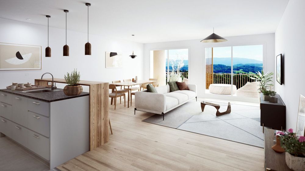 Wohnung mit 3.5 Zimmern im Erdgeschoss - Lot 2 -  Bild 2
