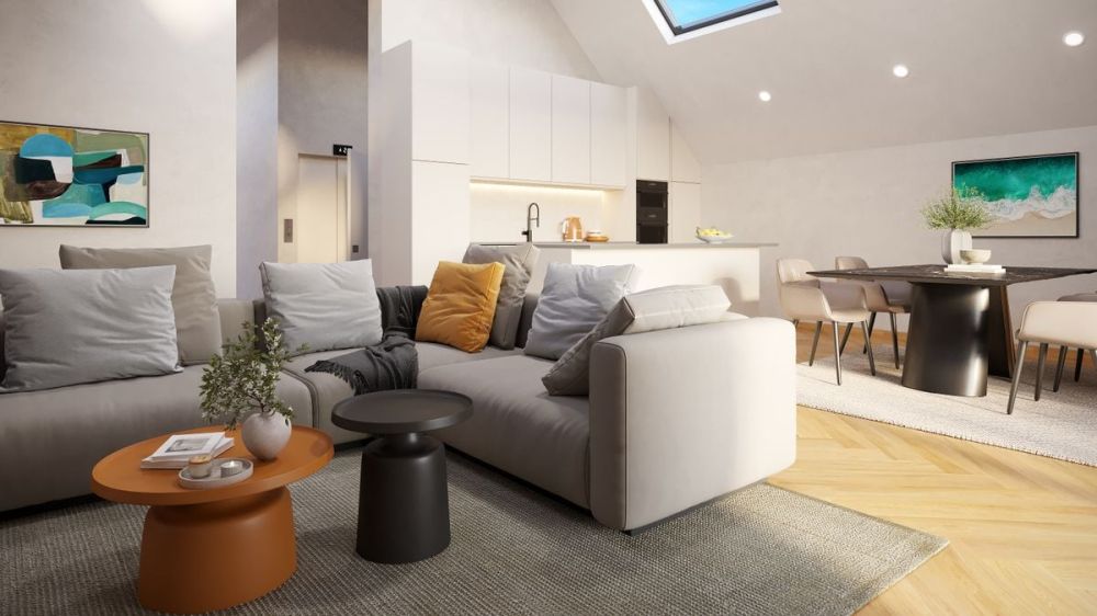 3½-Zimmer-Dachwohnung mit über 4 m Raumhöhe und direktem Liftzugang -  Bild 3