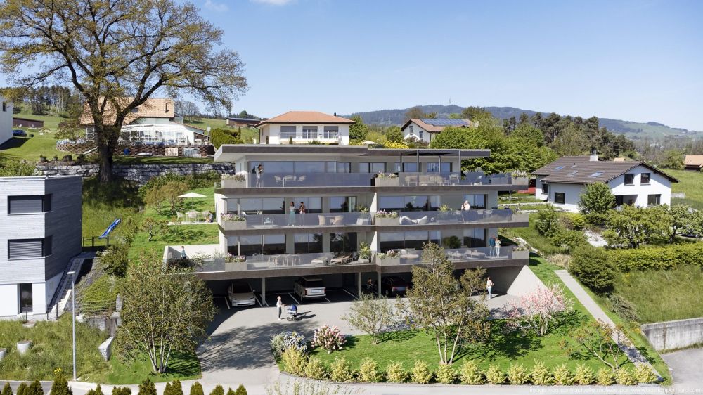 Nouvelle promotion - 4,5 p. de standing avec vue et surfaces très généreuses à Riaz - Bild 1