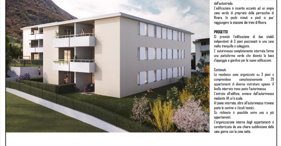 Moderno e luminoso appartamento 3 locali di nuova costruzione a Rivera - Appartement 3 pièces - image - 5