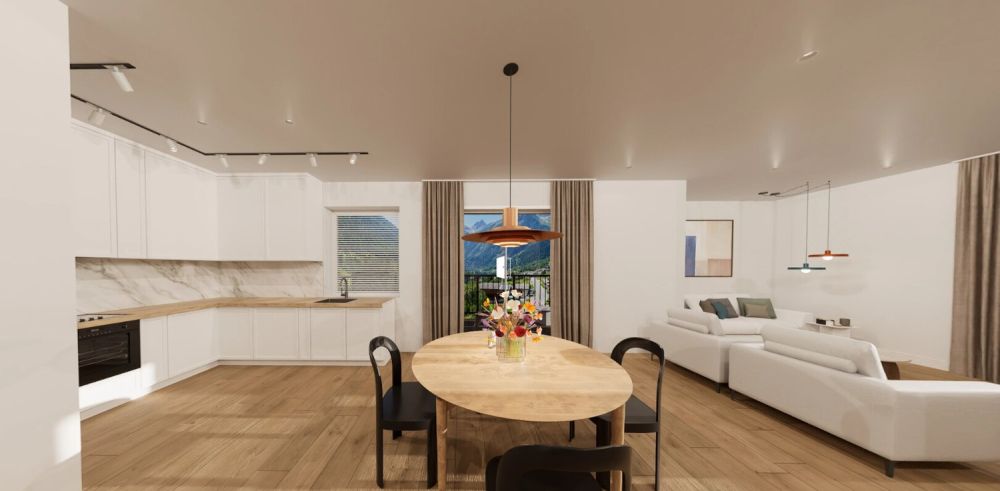 Neubau 3.5Z-Attikawohnung (113m2)  Modernes Wohnen in der Natur - essbereich1