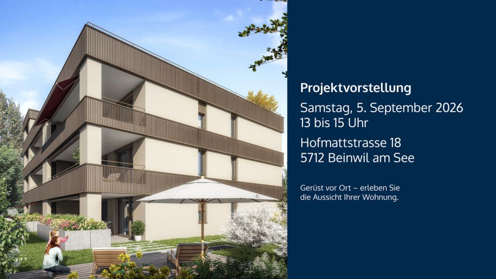 3½-Zimmer-Gartenwohnung - Wohnen mit Privatsphäre, Licht und Natur -  Bild 1