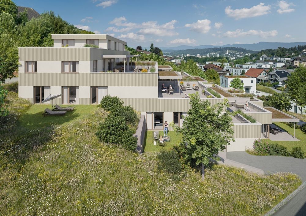 Wohnen mit Weitblick  Terrassiert, Hochwertig, Individuell - Terrassenwohnungen Nähe Wald und Wiesen