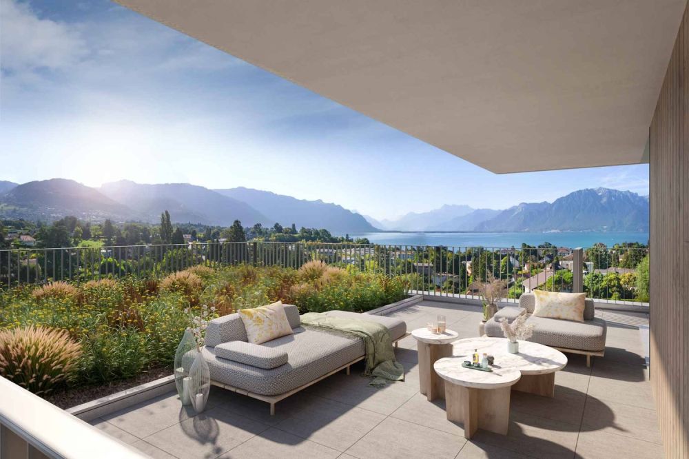 Résidenz Les Vignes Geräumiges Duplex von 4.5 Zimmern mit Garten und Terrasse -  Bild 3