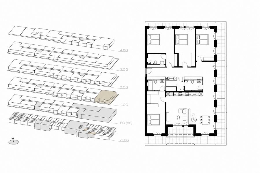 Chur - 5½-Zimmerwohnung im Neubau «CHURAVITA» -  Bild 2