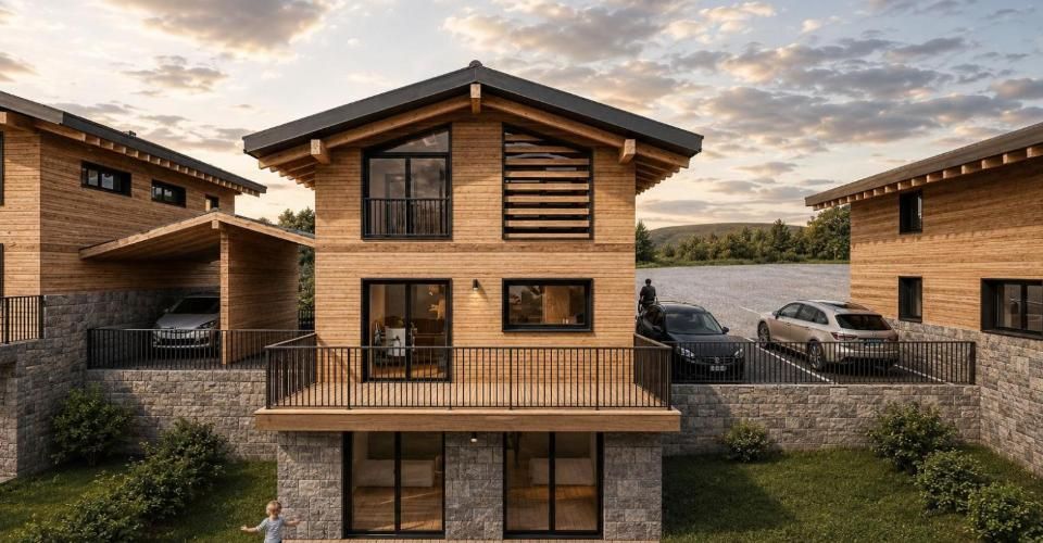 VILLA CONTEMPORAINE NEUVE 4.5 pièces - FINITIONS AU GRÉ DE L'ACQUÉREUR - VEX - Chalet 4.5 pièces - image - 1