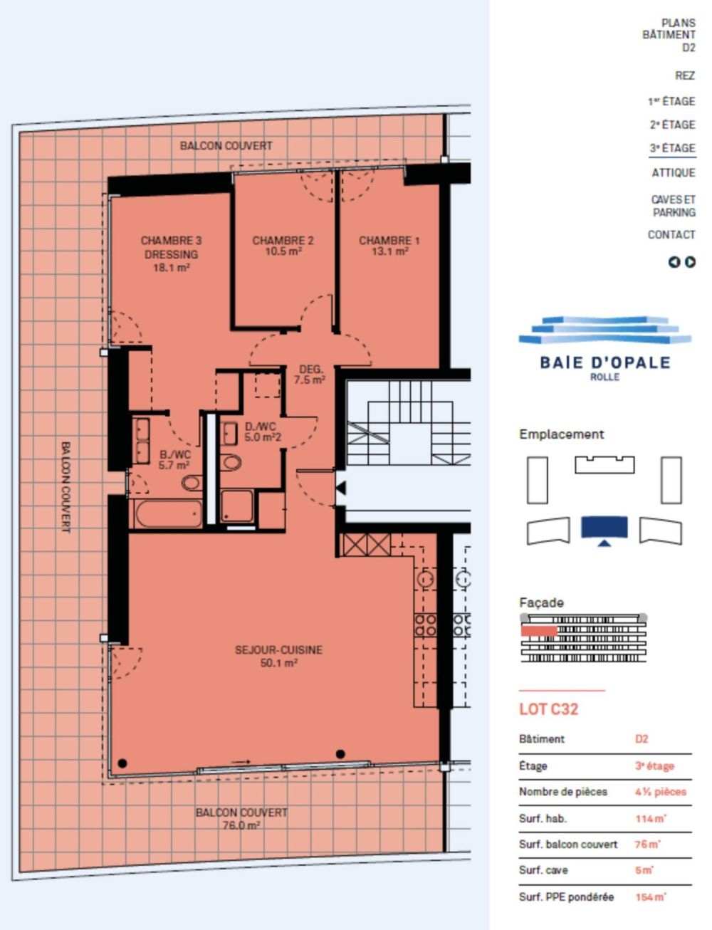 Neue Wohnung mit hohem Standard - 4,5 Zimmer in Ecklage mit 76m² Balkon - Seeblick -  Bild 8