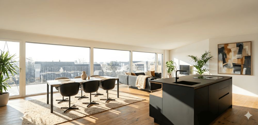 Baubewilligt: Attikawohnung mit Weitblick in Bellach – 3.5 Zimmer mit grosser Terrasse -  Bild 6
