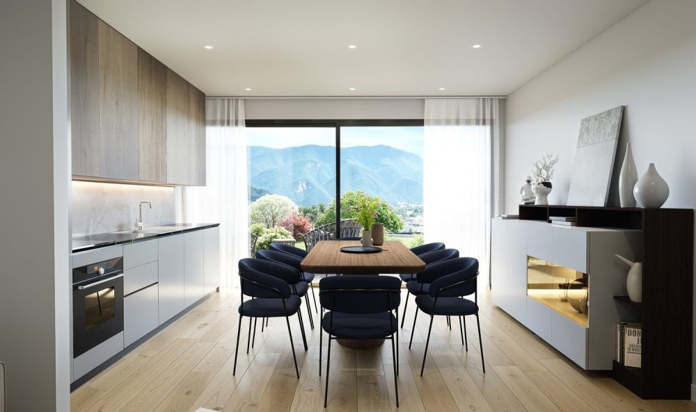 Elegante 3.5 locali con giardino e vista lago -  Bild 1