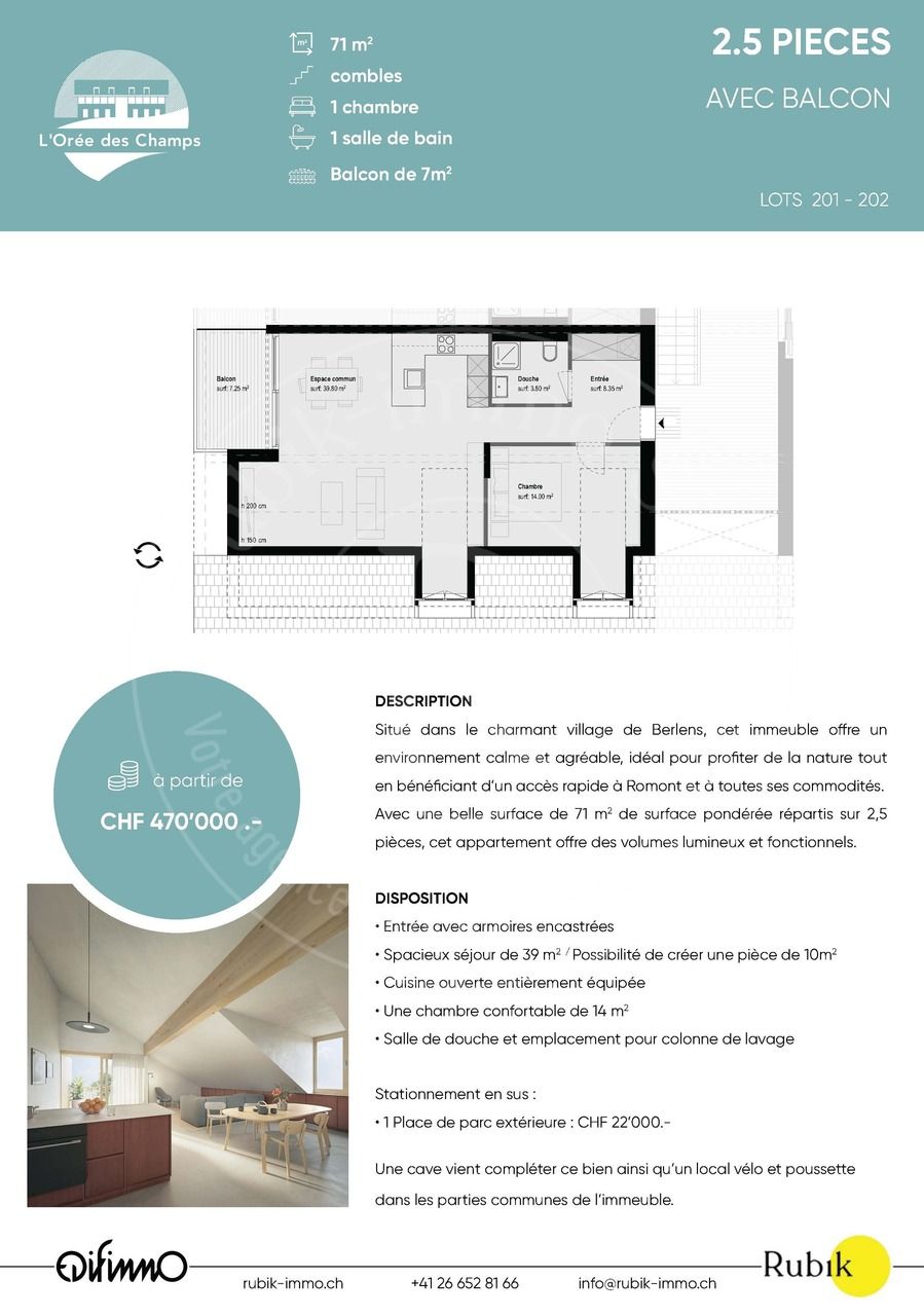 Nouveau projet de construction de 10 logements à Berlens -  Bild 4