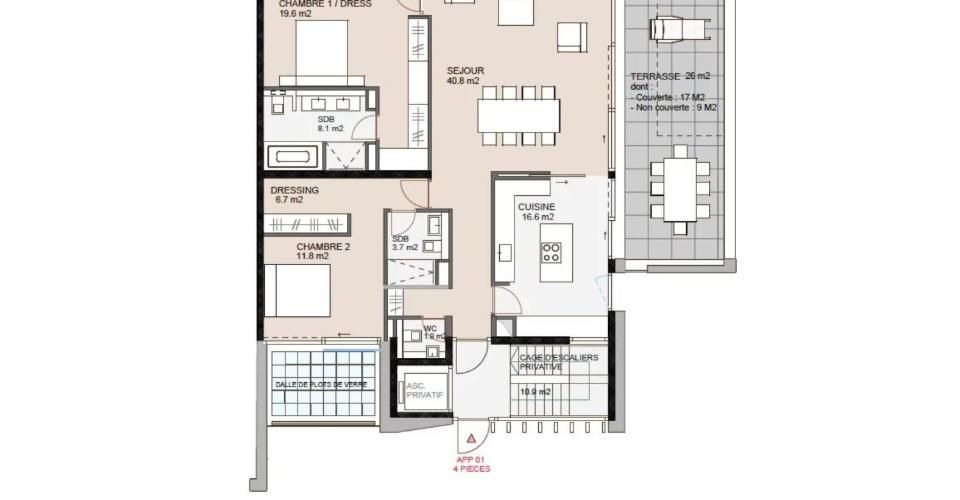 Élégant duplex neuf de 6.5 pièces au coeur de Genève - Duplex 5 pièces - image - 8
