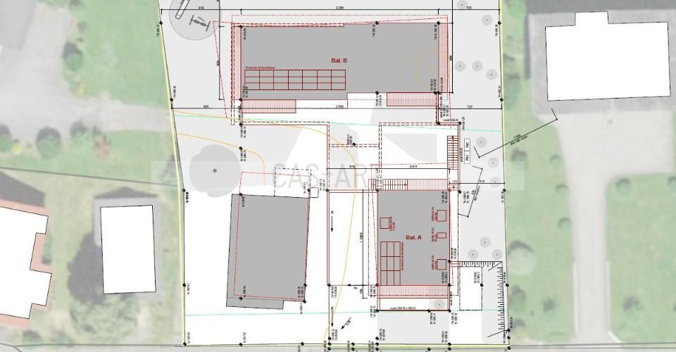 terrain + permis pour 7 appartements - Immeuble résidentiel - image - 7