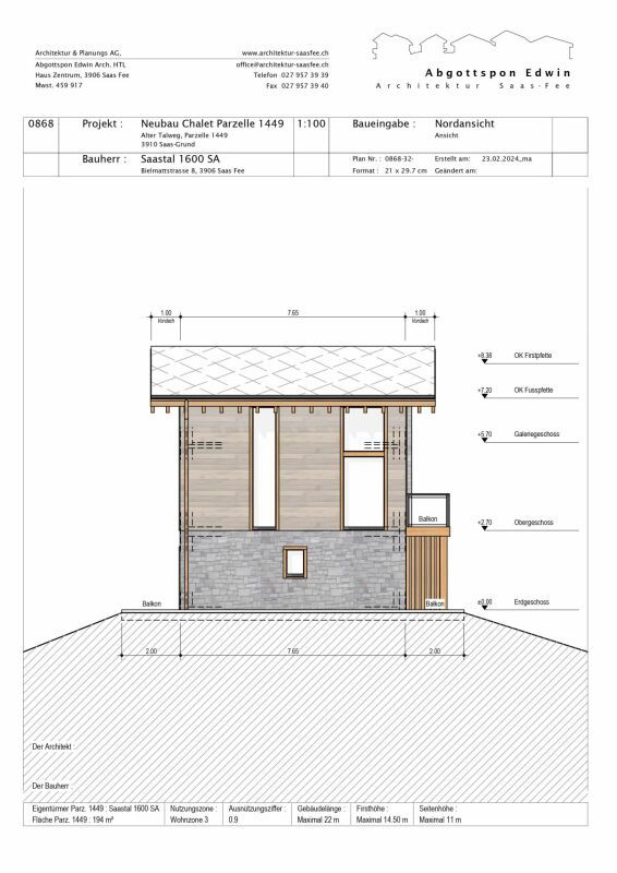 Snowstar Zen Lauinen Saas-Grund Neubau 2025. Attraktives Einfamilienhaus im Grünen. Hauptwohnsitz. Inkl. 2 Parkplätze. - Bild 13