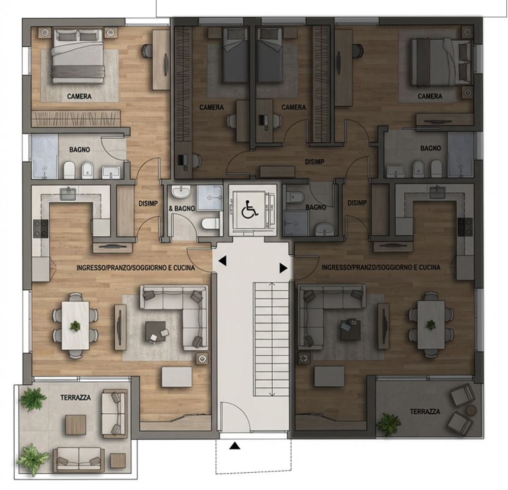 Willkommen in diesem gemütlichen und modernen 2.5-Zimmer-Wohnung mit Garten in Ligornetto -  Bild 8