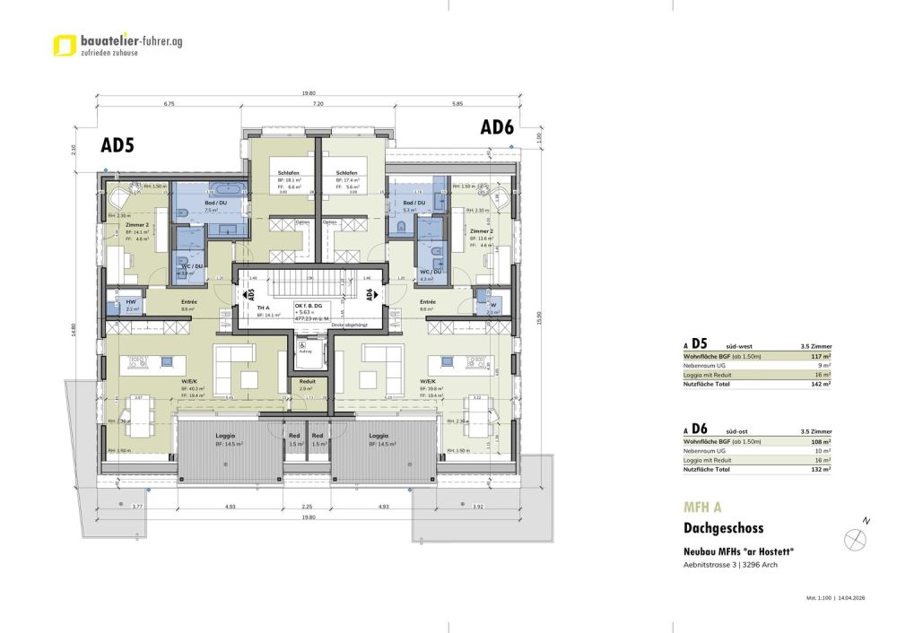 TOP ANGEBOT! ; - 3.5 Zimmer-Erdgeschosswohnung in Arch ... -  Bild 8
