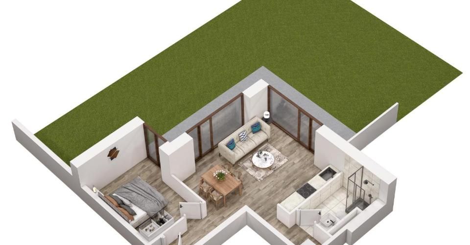 Appartement 2.5 pièces neuf de haut standing en résidence principale. - Appartement 2.5 pièces - image - 1