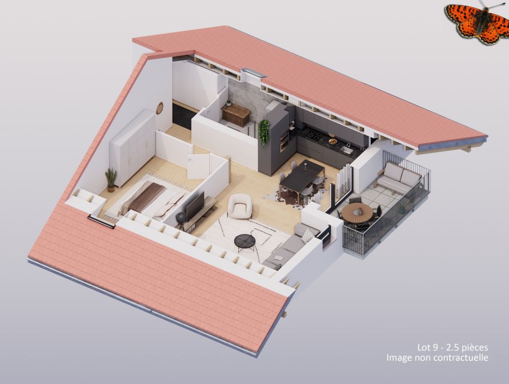 Prächtige 2.5-Zimmer-Wohnung in Lentigny -  Bild 6
