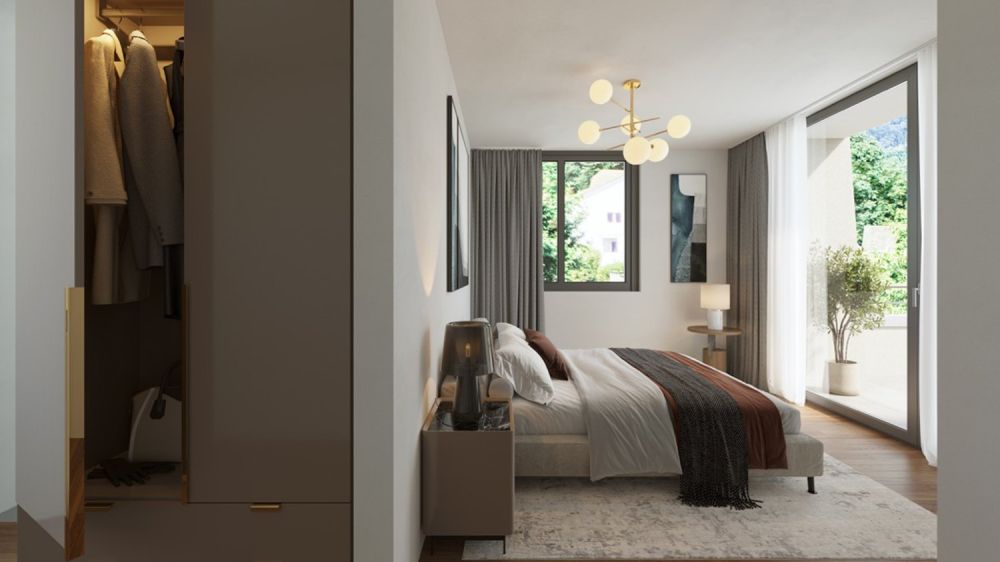 Stilvolle Terrassenwohnung mit Panorama-Weitblick - INNENVISUALISIERUNG