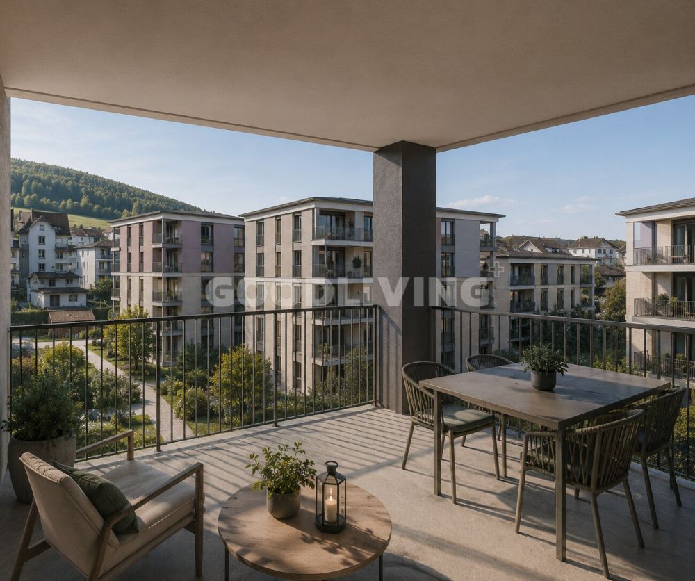 PROJEKTANKÜNDIGUNG: JETZT TRAUMWOHNUNG SICHERN - Visualisierung. Änderungen vorbehalten.