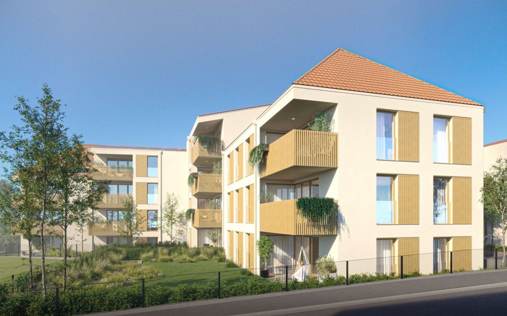 Nouveau projet - Lot de 4.5 pièces au 1er étage est (lot J) - Standard Minergie-P - Bild 1