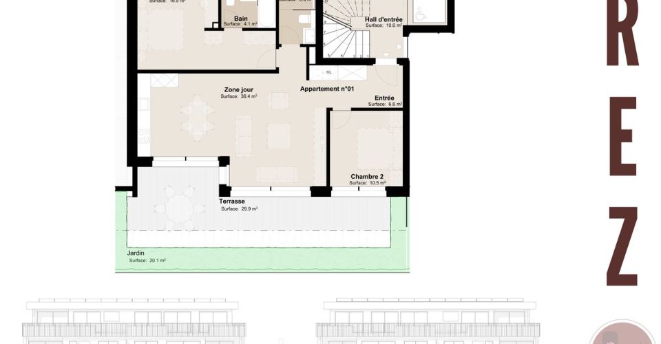 La Romanée - Lot 1B - Appartement 3.5 pièces - image - 5