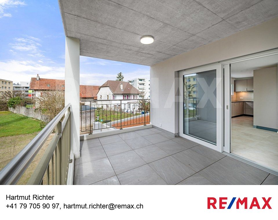 Charmant 4,5 pièces  premier propriétaire, terrasse et luminosité optimale -  Bild 1