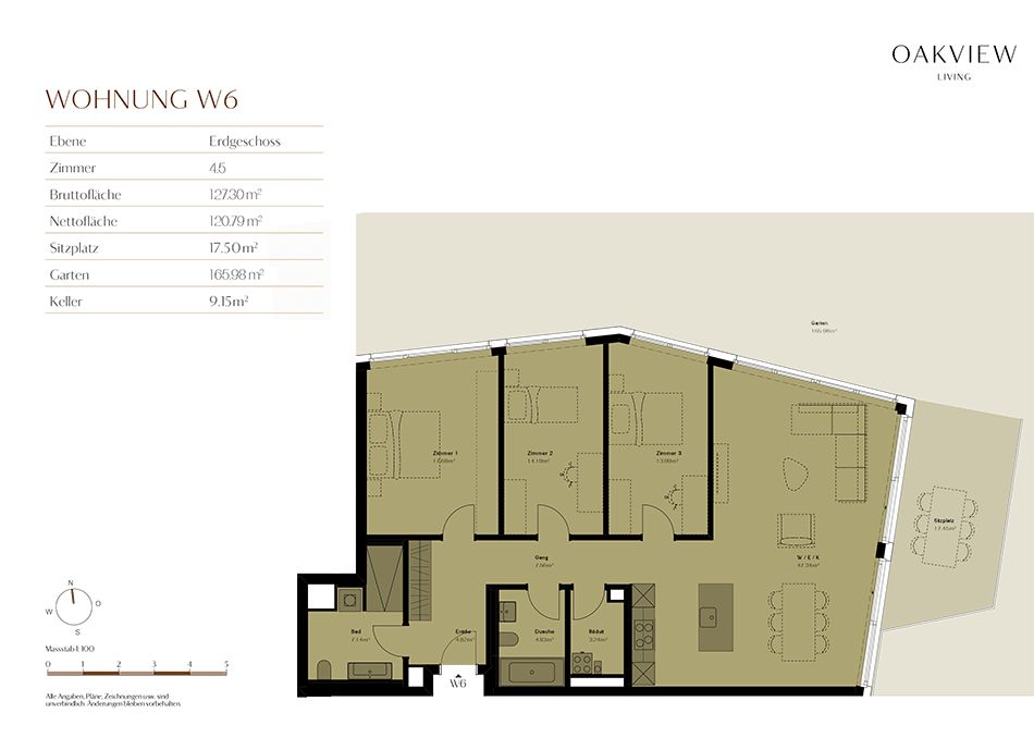Ruhige und moderne Gartenwohnung mit romantischem Aussenraum und Waldsicht - W6 -  Bild 5
