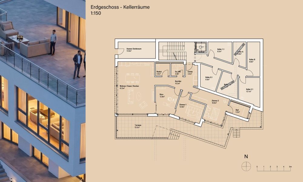 3.5 Zimmerwohnung 1.2 | Residenz Zentaur, Aarau -  Bild 7