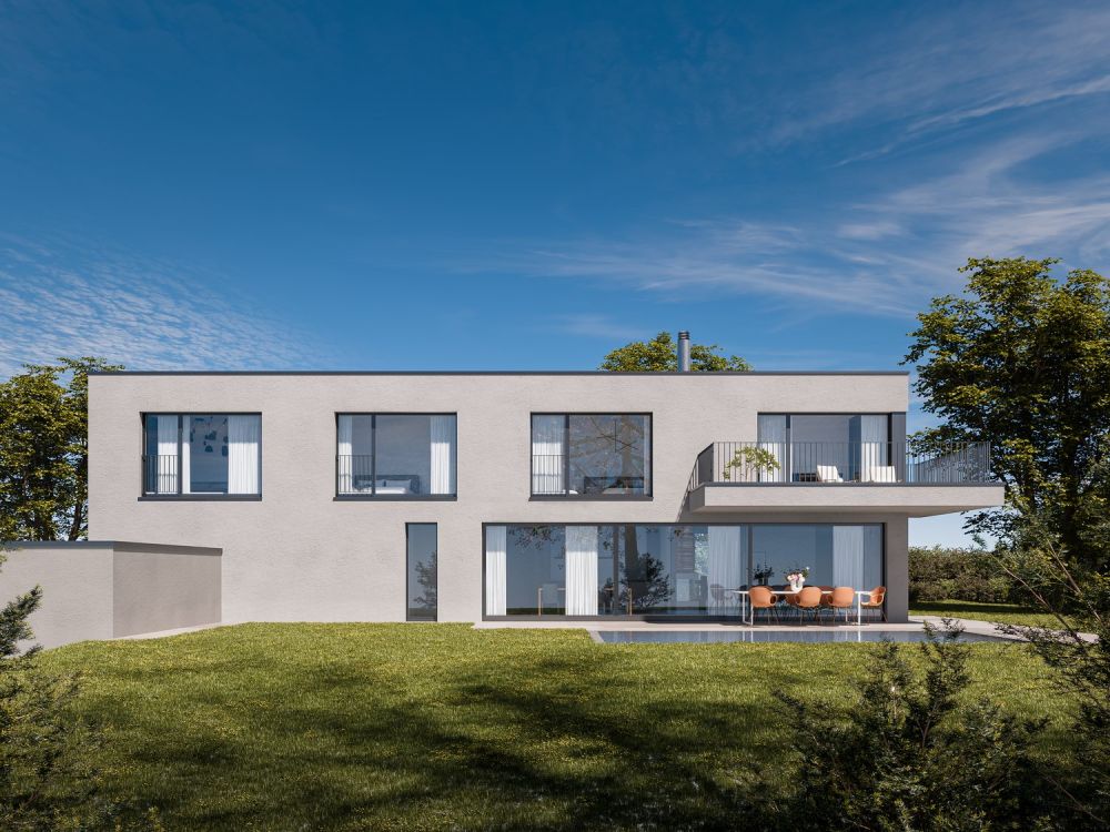 Bewilligtes 6.5 Zimmer-Einfamilienhausprojekt mit moderner Architektur in Hedingen ZH -  Bild 1