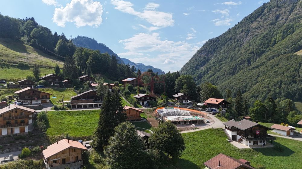 A 10min de Charmey - Deux 4.5 pcs neufs au charme alpin - Vue du chantier