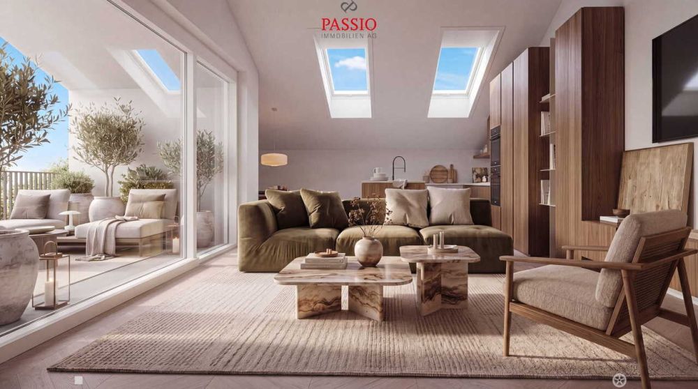 Moderne, zeitlose 2.5-Zimmer-Dachwohnung mit hoher Wohnqualität -  Bild 1