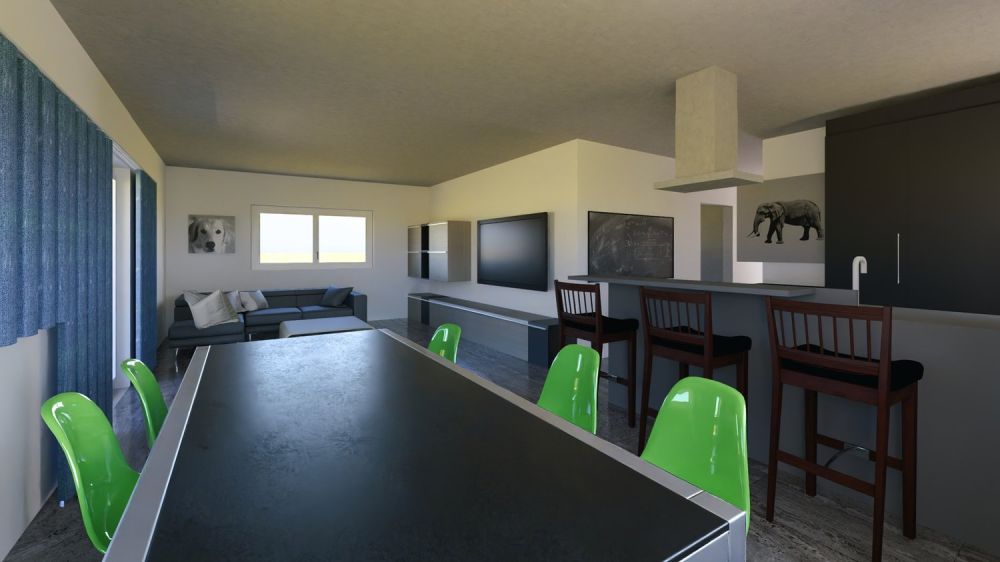 Exklusiver Neubau: 3.5 Zimmerwohnung im Obergeschoss - Wohn- und Essbereich