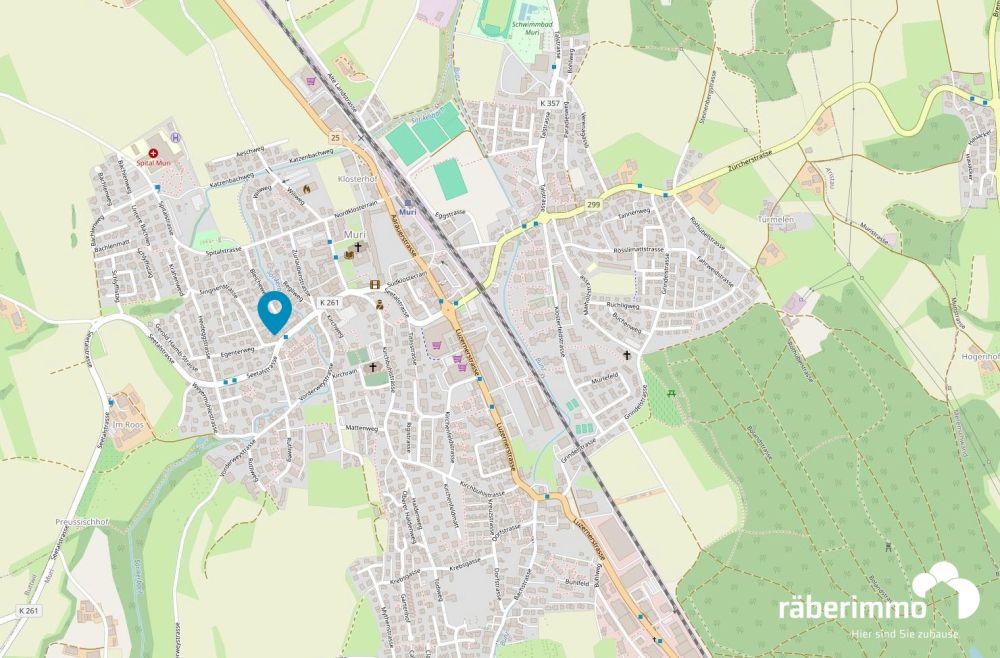 Etagenwohnung - Neubauprojekt "Lindenberg" - Map_Lindenberg_Muri