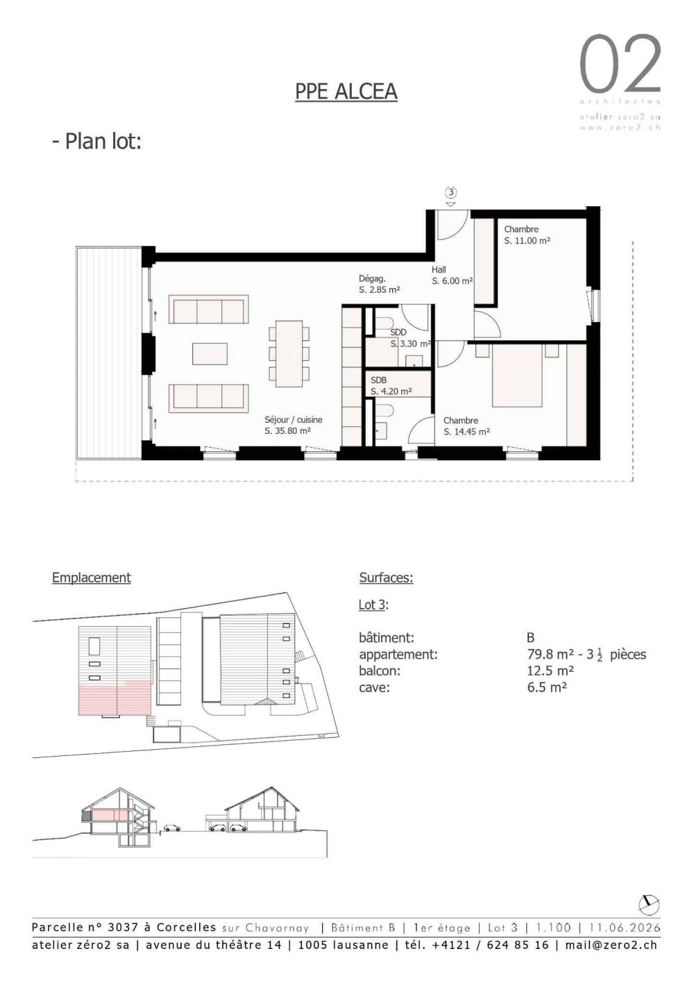 Appartement de 3.5 pièces avec balcon et vue sur le Jura -  Bild 8