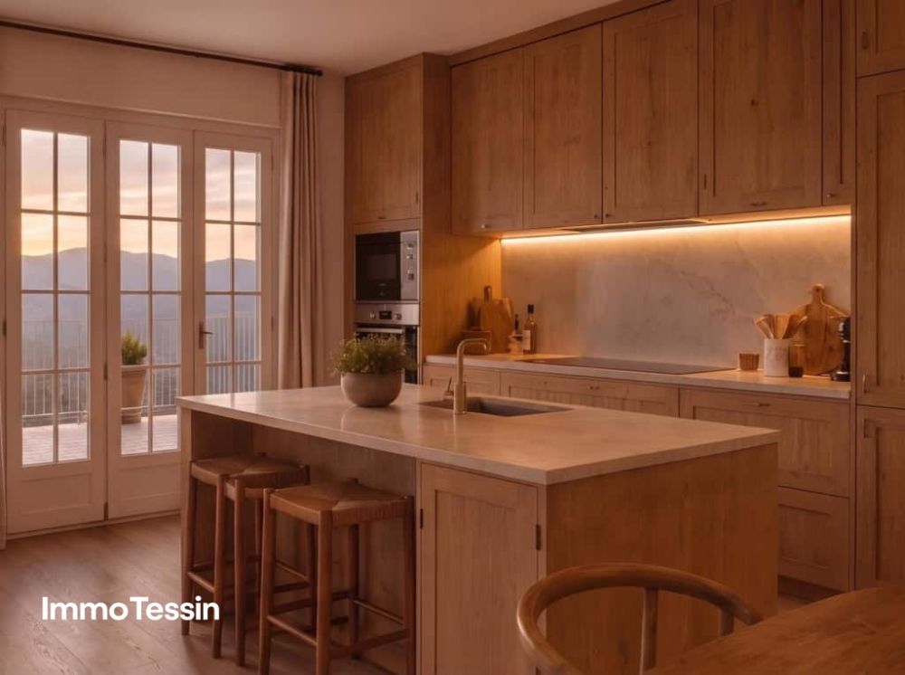 Neue & exklusive 5 Zimmer Wohnung mit wunderschöner Weitsicht in die Tessiner Bergwelt nähe Lugano - Exklusives Duplex Projekt nahe Lugano b837