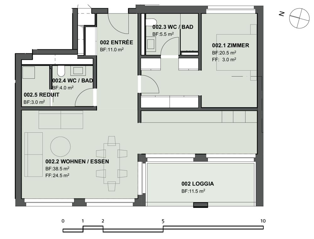 Moderne 2.5-Zimmer-Neubauwohnung am Blumenrain in Zollikon -  Bild 10