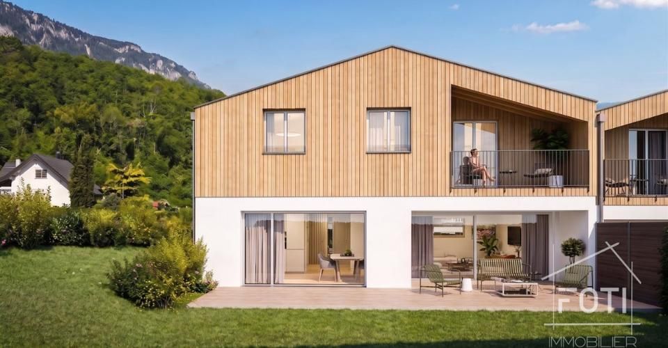 Villa NEUVE 4,5 p. de 131 m² - jardin, terrasse 39 m² et vue Dents-du-Midi - Muraz - Maison contiguë 4.5 pièces - image - 11
