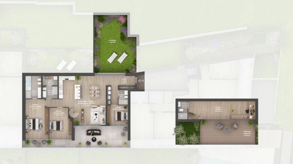 Porta al Paradiso - Locarno Monti - 5.5-Zimmer-Maisonettewohnung 2. OG / Attika (W11) - Bild 11