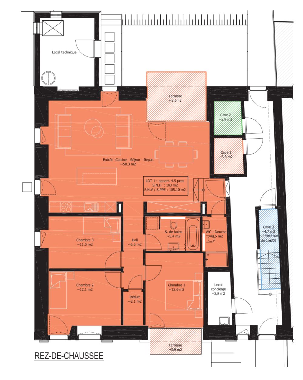 Le chantier a débuté ! Construction de 3 appartements de 4.5 et 5.5 pièces. Dès CHF 795'000.--. -  Bild 10