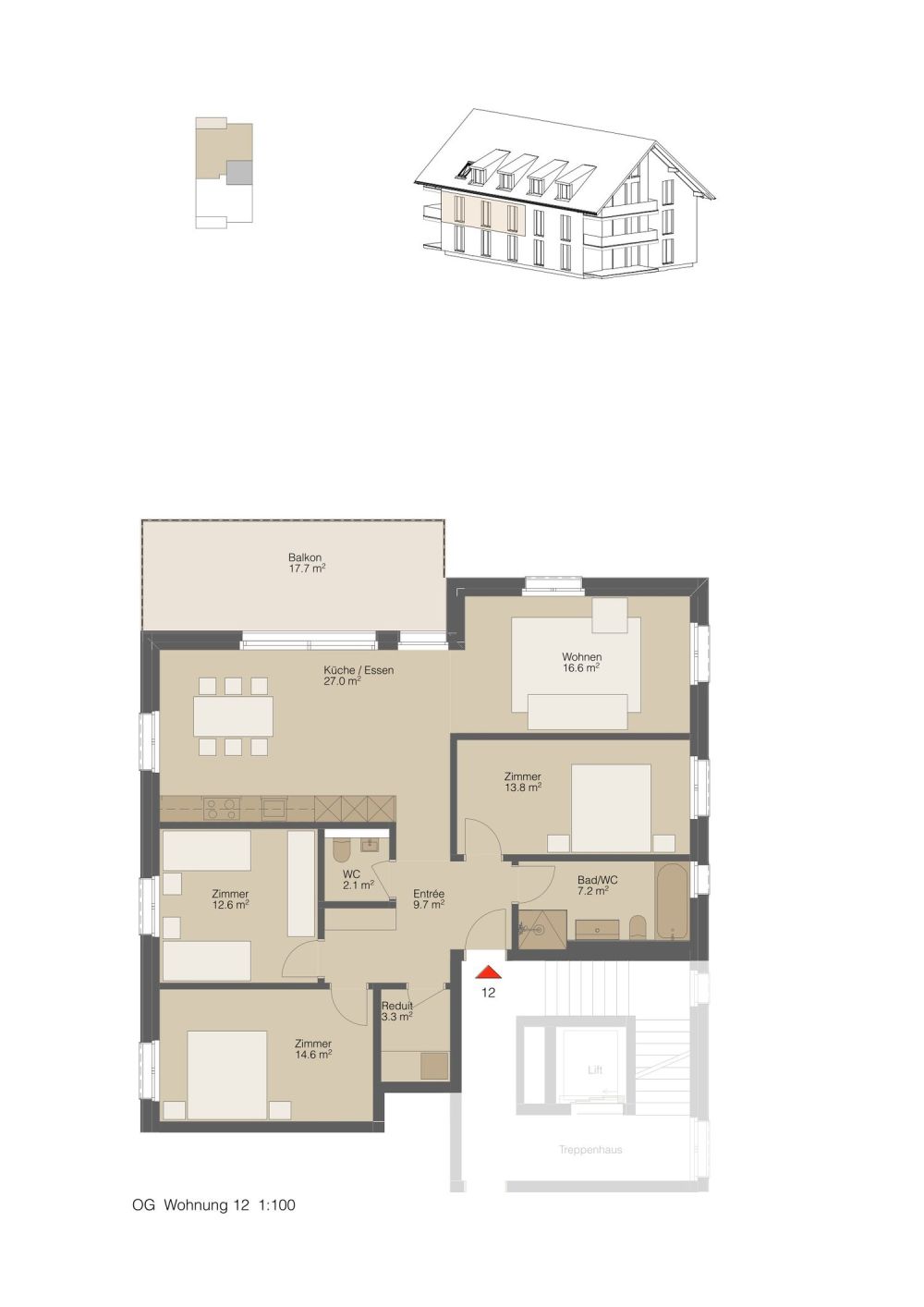 Neubau MFH Dorfperle - 6 moderne Eigentumswohnungen in Wallbach -  Bild 9