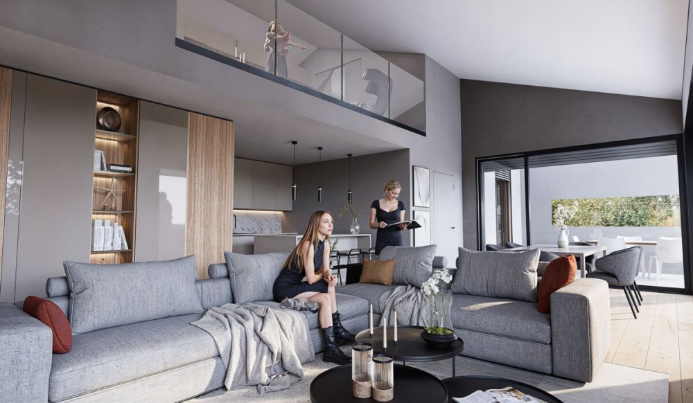 BOSCO LUGANESE ELEGANTES 4.5 ZIMMER WOHNUNG MIT PANORAMABLICK 10 MINUTEN VON LUGANO - Interior 2 def