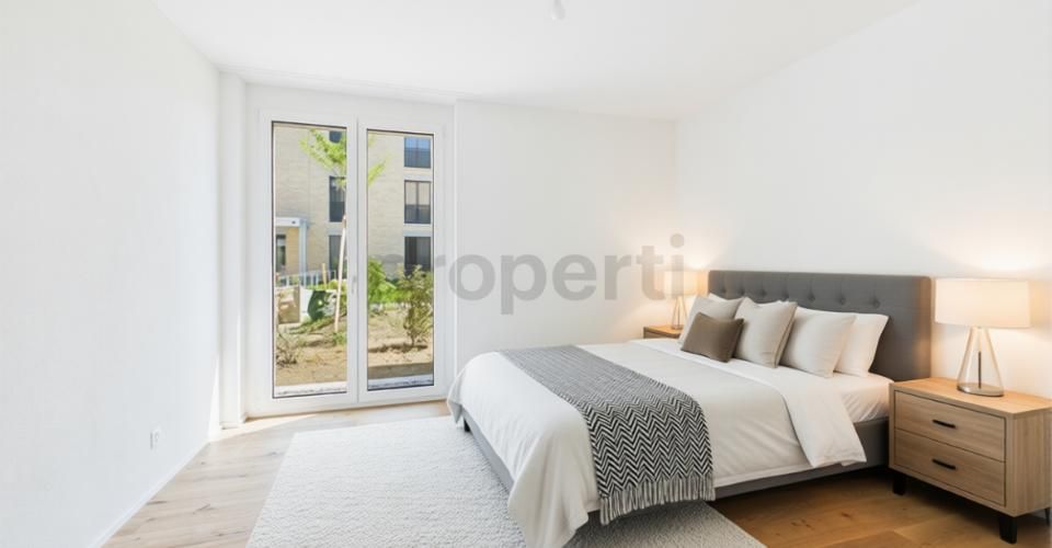 Neubau - Erstbezug: Eigener 120 m² Garten mit Parkblick, 40 m² Wohnbereich - Appartement 3.5 pièces - image - 9