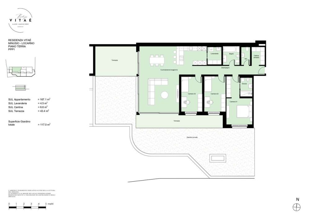 4.5 con giardino NUOVO Minusio vista lago - Bild 13