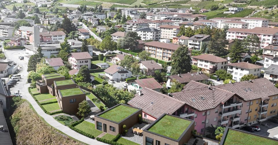 "ROCHER EN VILLE" 6 VILLAS DE STANDING AU COEUR DE SION - Villa 4.5 pièces - image - 1