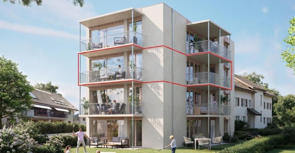 ERABLE 11 · Nouvelle PPE de standing · 2e étage 4,5 pces · 108,8 m² + 2 balcons couverts 20,7 m² - Appartement 4.5 pièces - image - 1