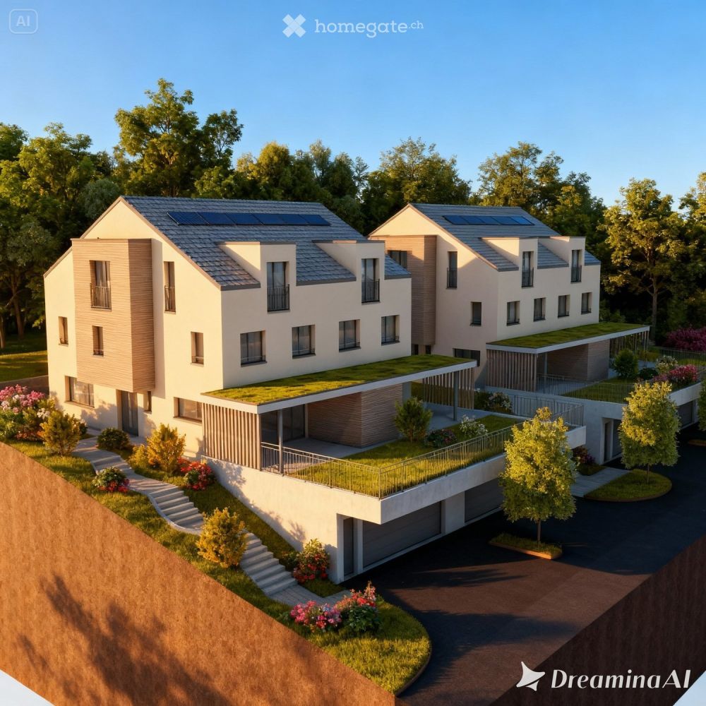 Modernes 6.5-Zimmer-Doppeleinfamilienhaus in Niederwil AG - Bild 2