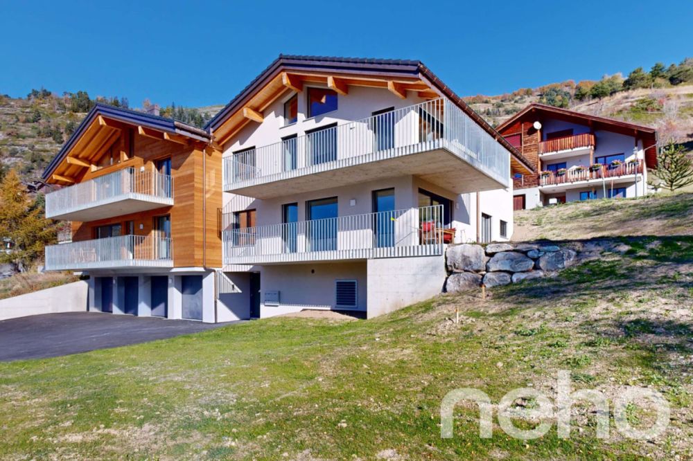 Neubauwohnung mit Bergblick in Erschmatt ? Mietkauf möglich - Bild 1