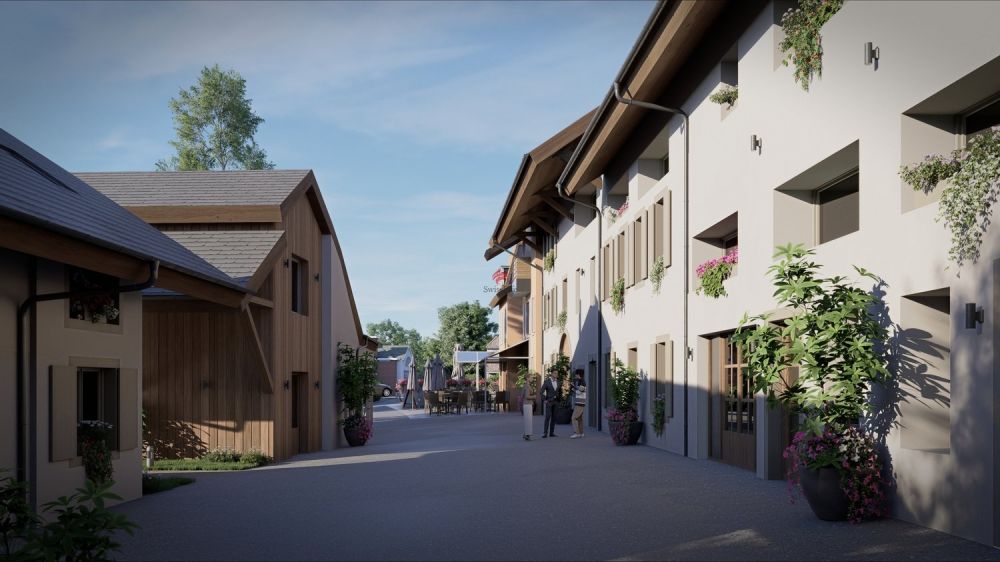 Ihr Apartment für CHF 8'119.- pro m² in der Nähe des Zentrums von Nyon! - / Vue passage intérieure