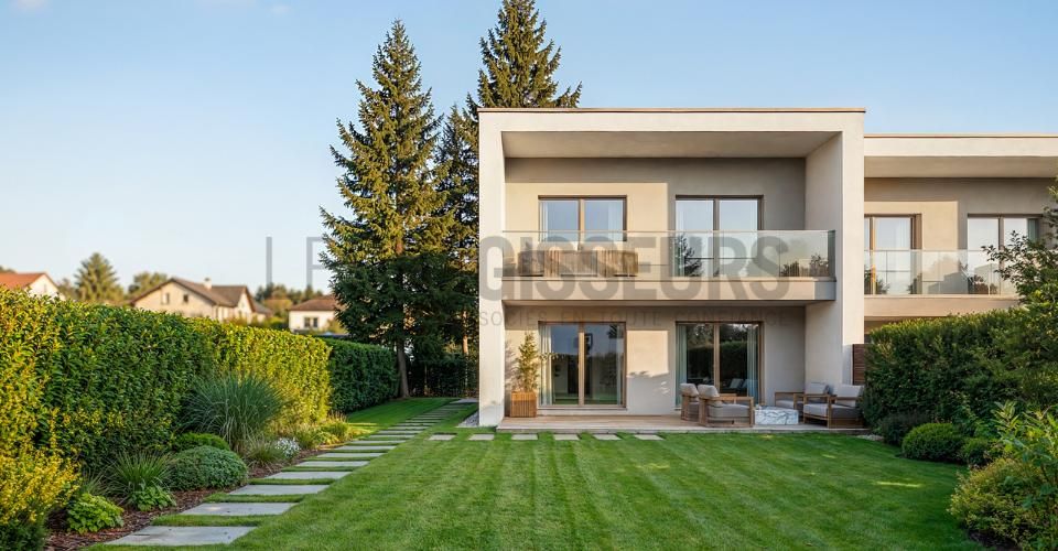 Trois villas contemporaines THPE avec jardin privatif - Maison 5 pièces - image - 2